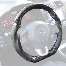 2015-2020 Subaru WRX/WRX STI Carbon Fiber & Perforated Leather Steering Wheel  - SW-SBWRX15-CFLTBL