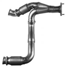 2007-2008 GMC Sierra 1500 4.8L/5.3L/6.0L V8 Kooks Green Catted Y Pipe 304 Stainless Steel - 28543300