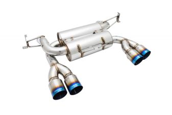 BMW E92 M3 08-13 - Supremo Exhaust System - Blue Titanium Tips by Megan Racing - MR-ABE-BE92M3-BT