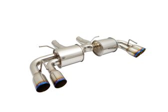 Chevrolet Camaro SS 2016-2018 Axle Back Exhaust System (Burnt Roll Quad Tip) by Megan Racing - MR-ABE-CCA16-V2-VO
