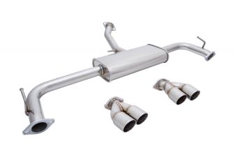 Lexus NX200T 2015+ Stainless Rolled Tips - Axle Back by Megan Racing - MR-ABE-LN15