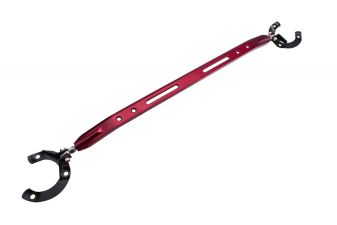Front Upper Strut Tower Bar for Honda Civic 01-05 (Excludes EX) - Red by Megan Racing - MR-SB-HC01FU-R