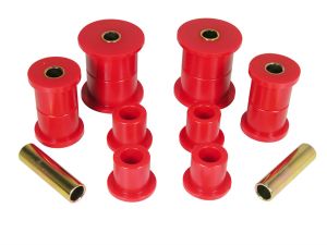 1984-1991 Jeep Cherokee Front Leaf Spring Eye/Shackle Bushing Kit Red Prothane - 1-1014