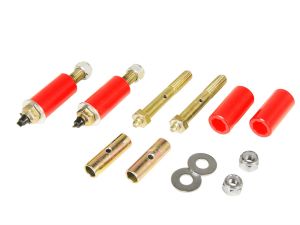 1975 Jeep CJ5 Greasable Spring/Shackle Bushing Kit Red Prothane - 1-1015