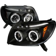 2003-2005 Toyota 4runner Halo LED Black Projector Headlights - 2LHP-4RUN03JM-TM
