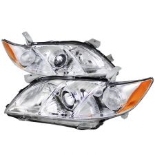 2007-2009 Toyota Camry Chrome Projector Headlights - 2LHP-CAM07-RS