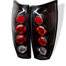 2002-2006 Chevy Avalanche Black Euro Style Tail Lights - 111-CAV04-BK
