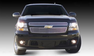 Tahoe/Suburban 07-13 Avalance Grille Overlay 07-14 Chevrolet Tahoe/Suburban 07-13 Avalance Aluminum Polished 2 Piece Billet Series T-REX Grilles - 21051