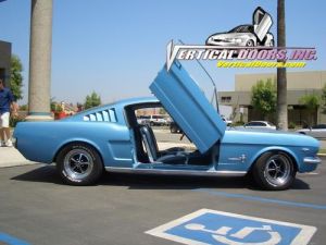 1964-1966 Ford Mustang Bolt-On Vertical Lambo Door Conversion Kit - VDI-VDCFM6466