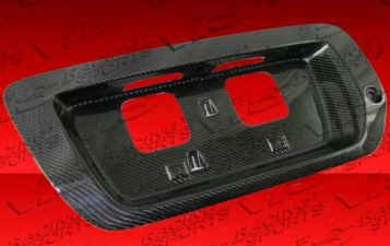 2006-2009 Honda Civic 2dr OEM Carbon Fiber Rear License Plate Cover - VIS-06HDCVC2DOE-LIC