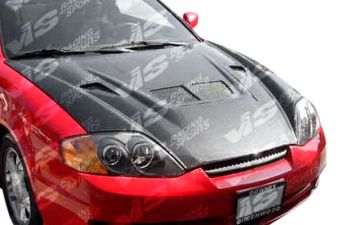 2003-2006 Hyundai Tiburon EVO Carbon Fiber Hood by ViS Racing - VIS-03HYTIB2DEV-010C