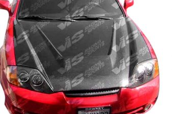 2003-2006 Hyundai Tiburon Invader Carbon Fiber Hood by ViS Racing - VIS-03HYTIB2DVS-010C