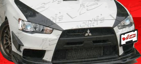 2008-2015 Mitsubishi EVO X GT Carbon Fiber Bumper Scoops by ViS - VIS-08MTEV104DGT-131C