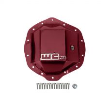 WCFab Duramax and Cummins 11.5 Inch AAM Rear Axle Differential Cover Red Two Stage Powder Coating - WCF100113-RED - Wehrli Custom Fabrication