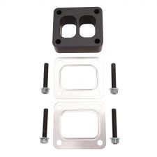WCFab T4 Spacer Plate Kit 1.5 Inch with Studs and Gaskets Black - WCF100358 - Wehrli Custom Fabrication