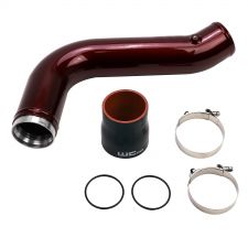 WCFab 2017+ L5P Duramax Passenger Side 3.5 Inch Intercooler Pipe Blueberry Frost Two Stage Powder Coating - WCF100530-BBF - Wehrli Custom Fabrication