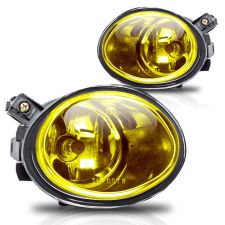2001-2005 BMW M3 330i E46 Amber/Yellow Fog Lights OE/Replacement Style - CFWJ-0081-Y