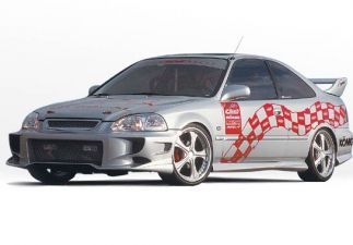 1996-1998 Honda Civic 4dr Aggressor Style Wings West Body Kit - WW-890462