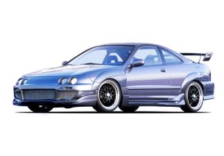 1994-1997 Acura Integra Agressor II w Extreme Flares Style Wings Wes - WW-890740