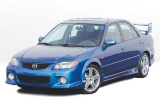 2001-2003 Mazda Protege 4dr MP5 Style Wings West Body Kit - WW-890789
