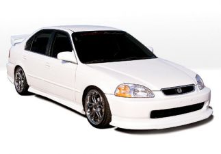 1996-1998 Honda Civic 4DR Racing Series Ground Effects Kit w/Touring Front Lip - WW-890182