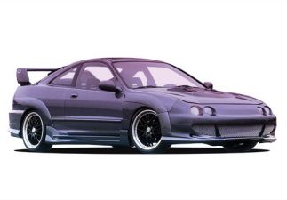 1994-1997 Acura Integra 2DR Bigmouth Bumper Flares 2PC by Wings West - 890732-890733