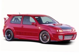 1999-2003 Volkswagen Golf Base/GTI 4DR 7-PC Extreme Flare Kit by Wings West - 890794