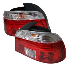 1997-2000 BMW E39 5-Series Red/Clear Euro Style Tail Lights - ALT-CI-BE3997-RC