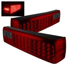 1987-1993 Ford Mustang Red/Smoke LED Tail Lights - ALT-ON-FM87-LED-RS