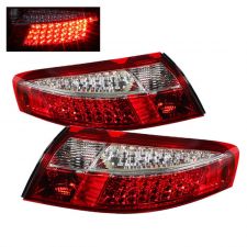 1999-2004 Porsche 911 Red/Clear LED Tail Lights - ALT-ON-P99699-LED-RC
