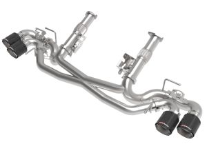 2020-2022 Chevrolet Corvette C8 aFe MACH Force-Xp 304 Stainless Steel Cat-Back Exhaust Carbon - 49-34124NM-C