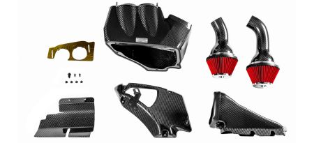 2013-2018 Audi C7 RS6 RS7 Eventuri Black Carbon Air Intake System - C7RS6-CF-INT