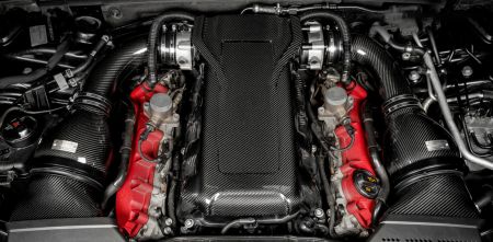2010-2016 Audi RS4/RS5 B8 Eventuri Black Carbon Engine Cover - RS5-CF-ENG