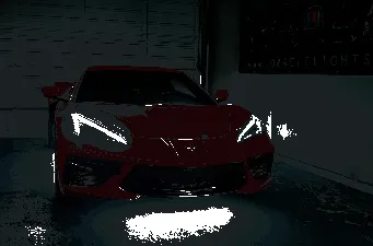 2020-2021 Chevrolet Corvette C8 Oracle RGB+A Headlight DRL Upgrade Kit - ColorSHIFT w/o Controller - 1442-334