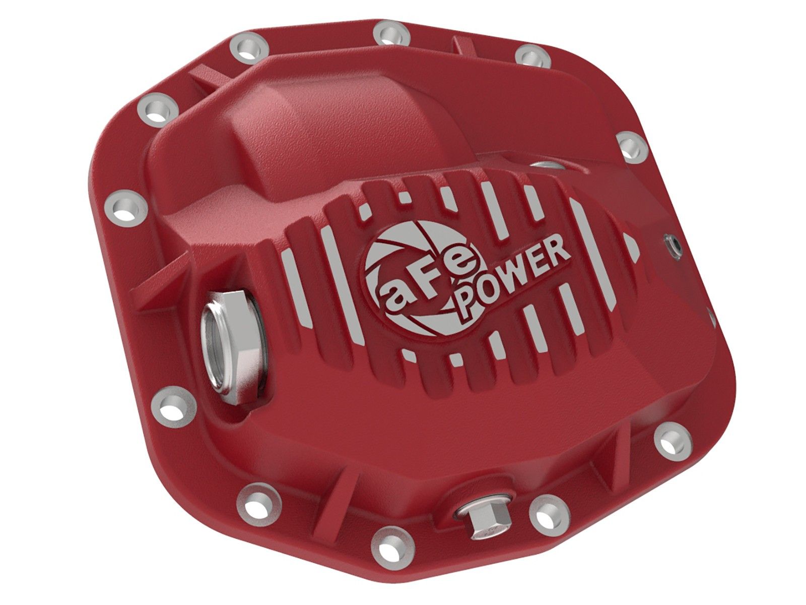 2018-2019 Jeep Wrangler JL V6 3.6L Pro Series Front Differential Cover Red w/ Machined Fins