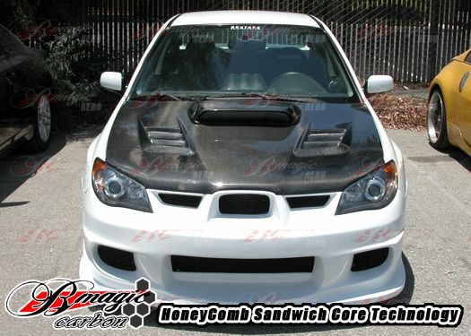 2004-2005 Subaru Impreza WRX R1 Carbon Fiber Hood