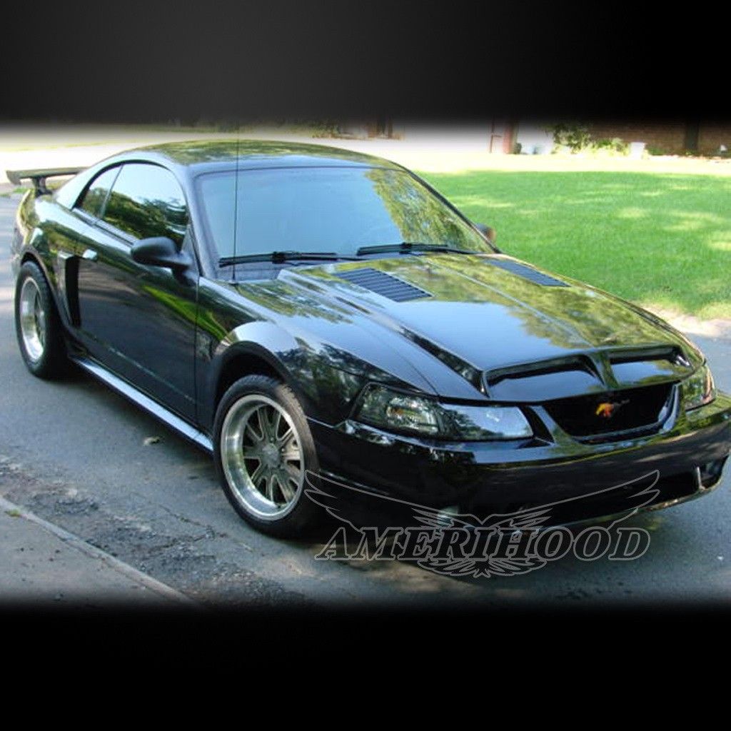 1999-2004 Ford Mustang Type-E Dual-Functional Ram Air Hood Fiberglass