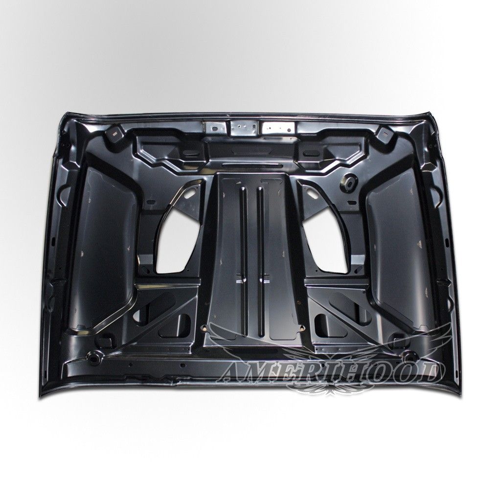 2007-2017 Jeep Wrangler JK Dome Style Functional Heat Extractor Hood Steel