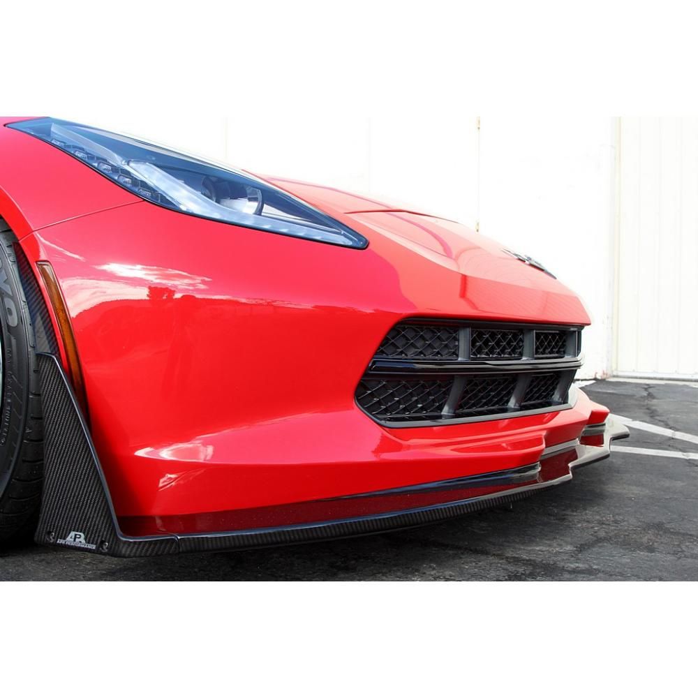 2014-2017 Chevy Corvette APR Carbon Fiber Front Bumper Canards
