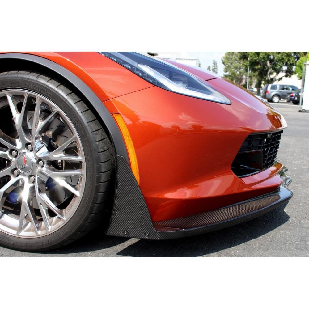 2015-2017 Chevy Corvette C7 Z06 APR Carbon Fiber Front Bumper Canards