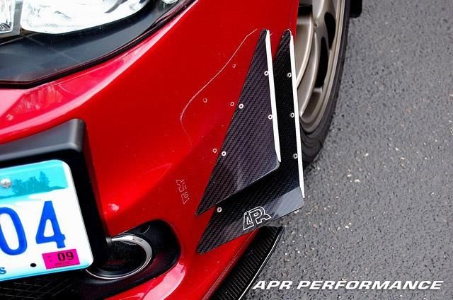 2008-2013 Mitsubishi EVO X APR Front Bumper Carbon Fiber Canard Set 