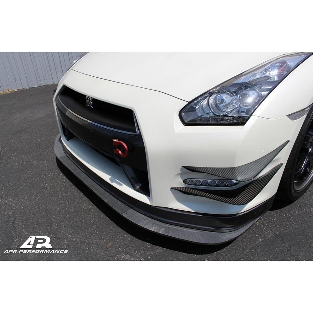 2012-2016 Nissan GTR APR Carbon Fiber Front Bumper Canards