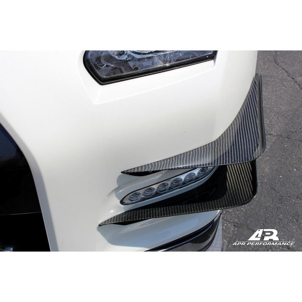 2012-2016 Nissan GTR APR Carbon Fiber Front Bumper Canards