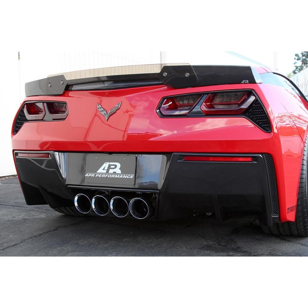 2014-2018 Chevy Corvette C7 APR Carbon Fiber Track Pack Rear Spoiler Wing