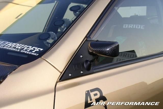 2000-2005 Lexus IS300 APR Formula 3 Carbon Fiber Mirror - Black