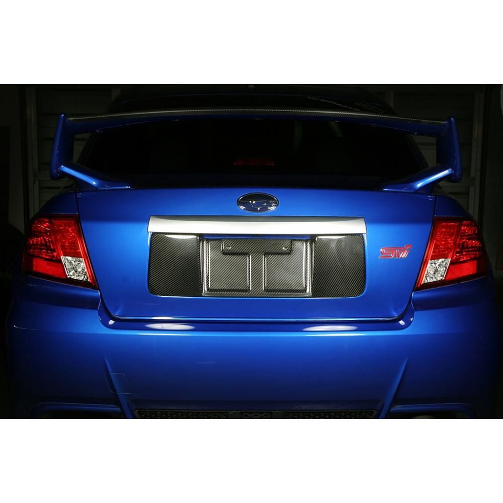 2008-2014 Subaru WRX & STI Sedan APR Carbon Fiber License Plate Backing