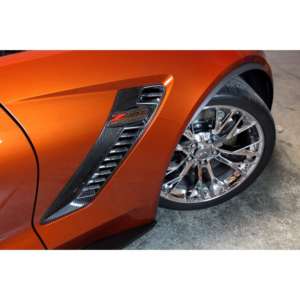 2015-2017 Chevy Corvette C7 Z06 APR Carbon Fiber Fender Vents