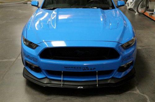 2015-2017 Ford Mustang w/Perf Pkg APR Carbon Fiber Front Splitter With Rods