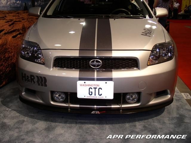2005-2010 Scion tC APR Carbon Fiber Front Splitter With Rods