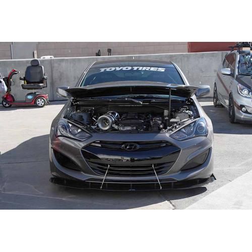 2013-2016 Hyundai Genesis Coupe APR Carbon Fiber Front Splitter With Rods